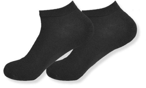 2 paar sneaker socken schwarz
