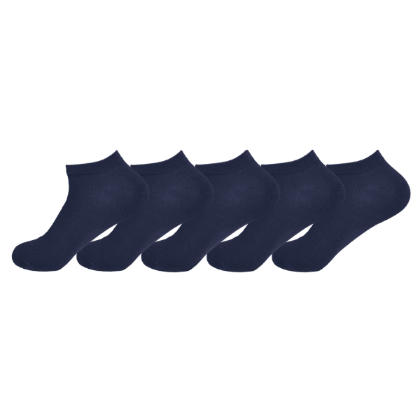 5 paar sneaker socken blau