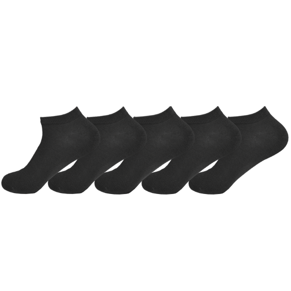 5 paar sneaker socken schwarz