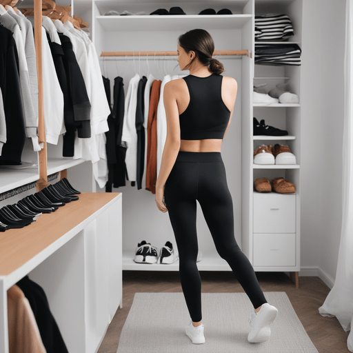 Frauen Leggins, T-Shirts, Sport BH und Socken