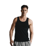 Männer Tank Top Unterhemd schwarz